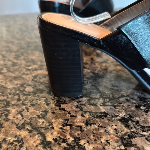 Kelly & Katie Black adjustable strap Heeled Sandals with Chunky Block Heel EUC 8 - Picture 8 of 16